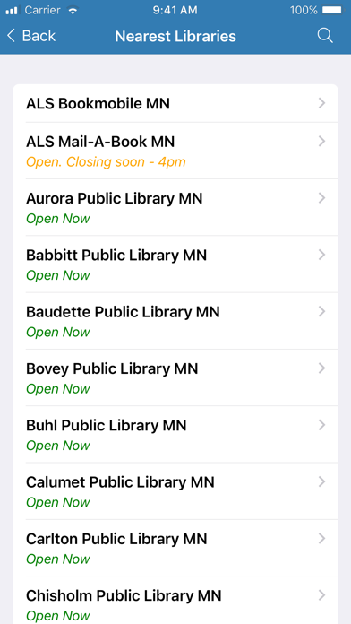 Arrowhead Library System MN Screenshot