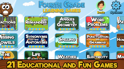 Fourth Grade Learning Games Screenshot