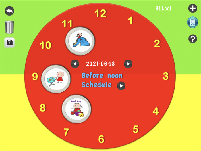 Kids schedule and Kids todo list