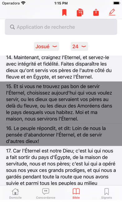 Concordance Biblique Screenshot