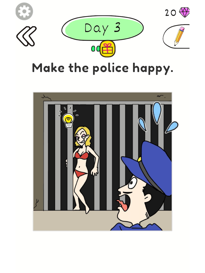 Draw Happy Police Trivia Game