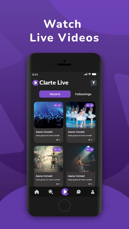 Live video streaming chat