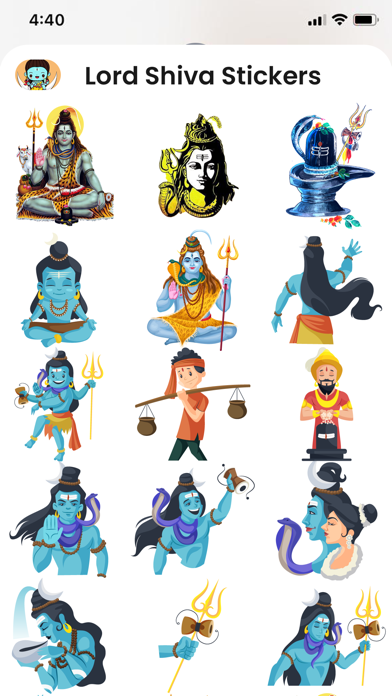 Lord Shiva Stickers! Screenshot