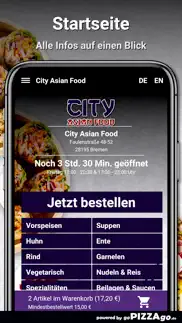 city asian food bremen iphone screenshot 2