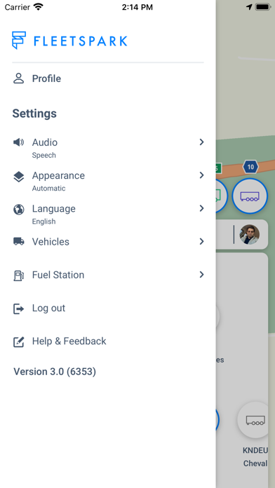FleetSpark Navigation Screenshot