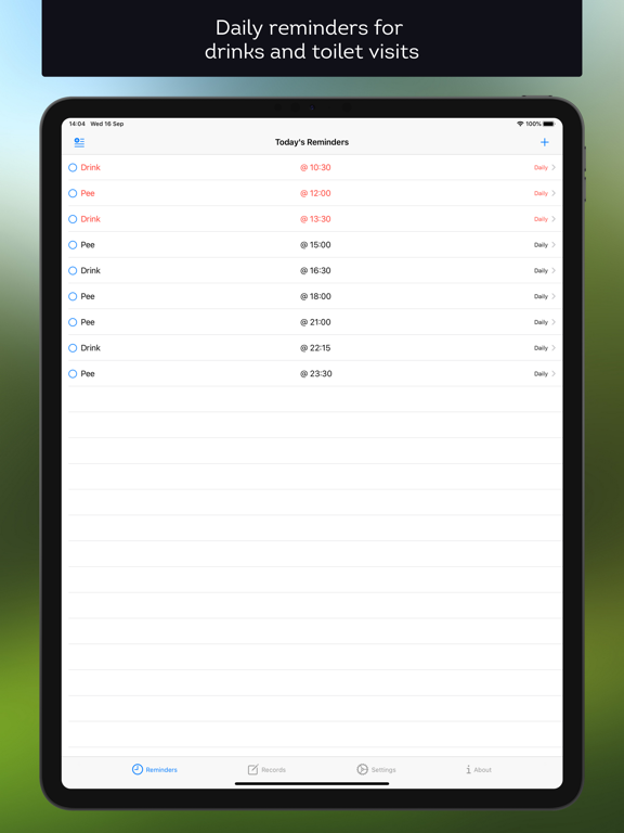 Screenshot #4 pour Pee Tracker +