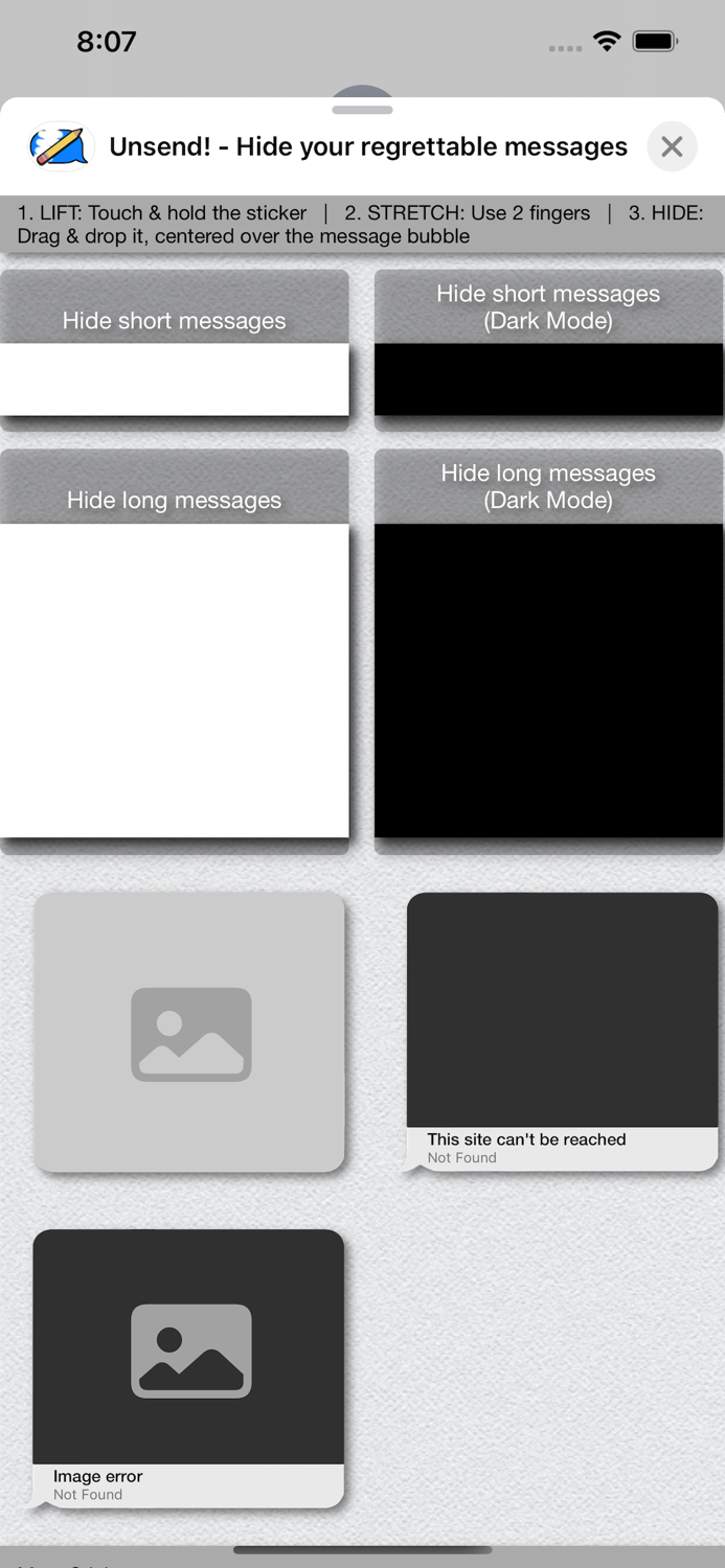 Unsend - Hide text messages