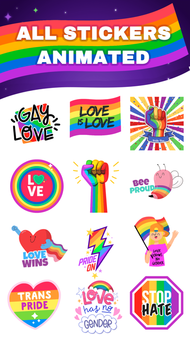 Screenshot #2 pour Pride: Stickers