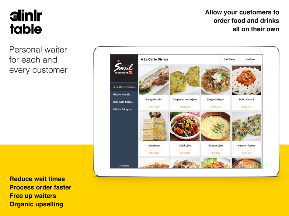 #1. Dinlr Table: F&B Self-Ordering (iOS) 由: Dinlr