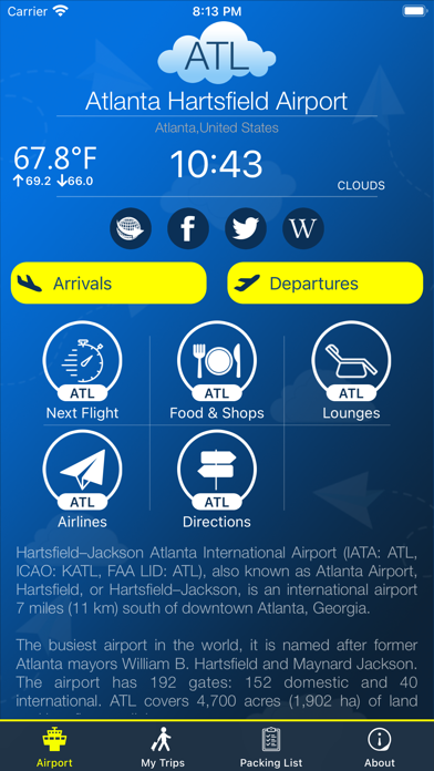 Atlanta Airport (ATL) + Radarのおすすめ画像1