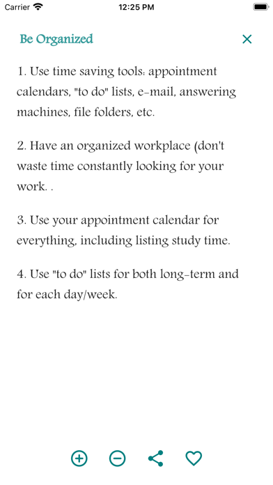 Tips for Time Management Screenshot