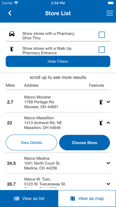 Marc’s Pharmacy Mobile App Screenshot