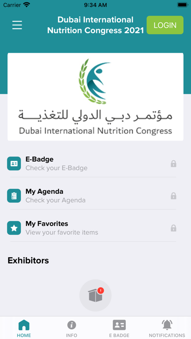 Dubai Intl. Nutrition Congress Screenshot