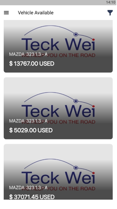 Teck Wei - Customer Screenshot