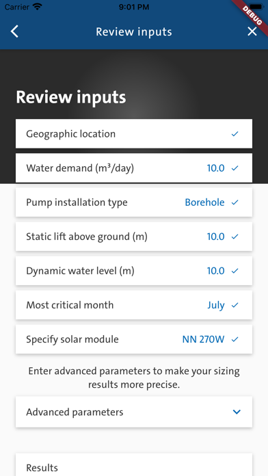 Grundfos GO Solar Screenshot