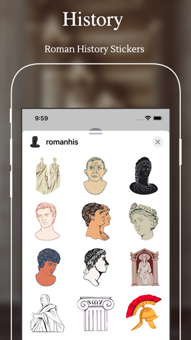 Screenshot #1 pour Roman History Stickers