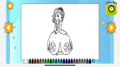 Princess Coloring Book Fun App Screenshot