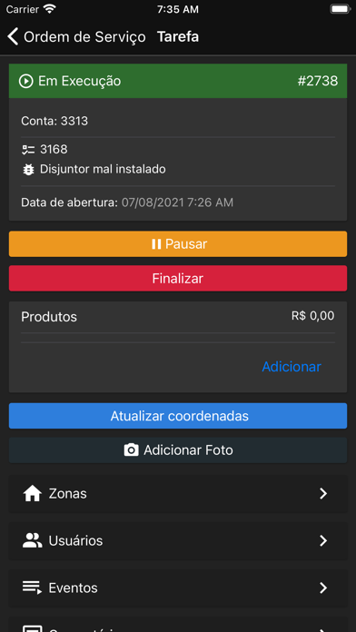 Segware OSMobile Screenshot