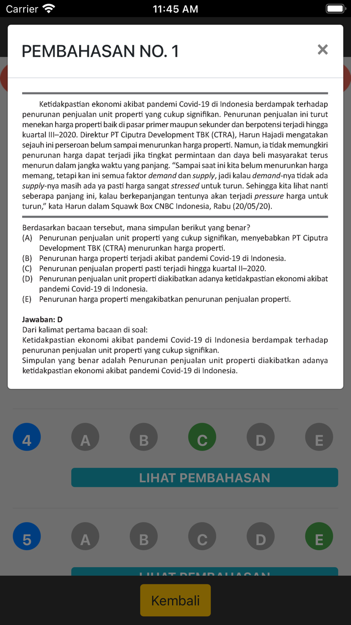 LJD SS UTBK SAINTEK 2022