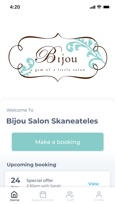 Bijou Salon Skaneateles Screenshot
