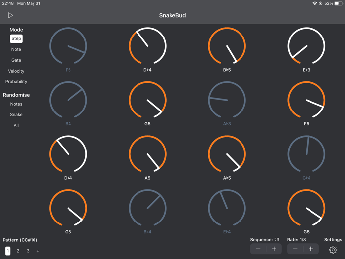 SnakeBud - AUv3 MIDI Sequencer