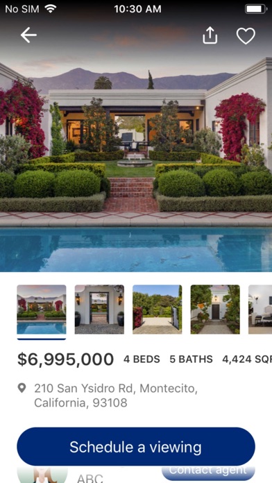 Montecito Home Search Screenshot