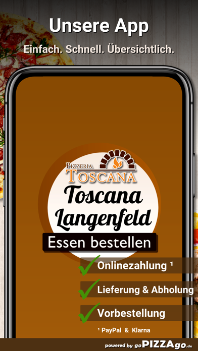 Pizzeria-Toscana Langenfeld Screenshot