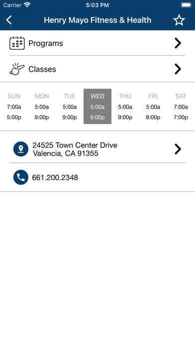 Henry Mayo Health and Fitness Screenshot