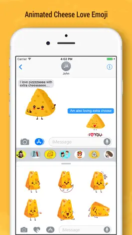 Game screenshot Animated Cheese Love Emoji hack