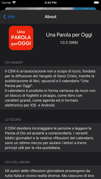 Calendario Una Parola Per Oggi Screenshot