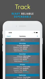 mileage expense log & tracker iphone screenshot 1