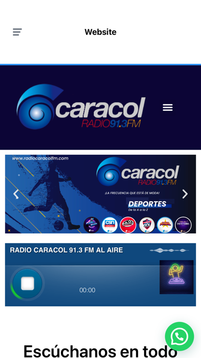 Radio Caracol 91.3 FM Screenshot