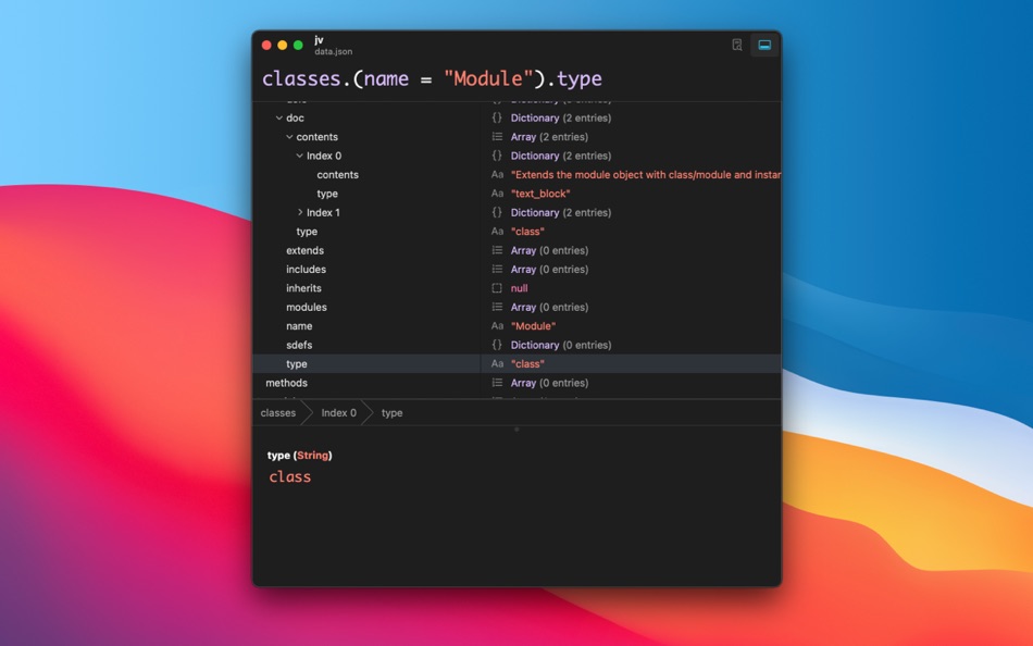#2. jv - JSON Viewer (macOS) 게시자: Vito Sartori Gama de Oliveira