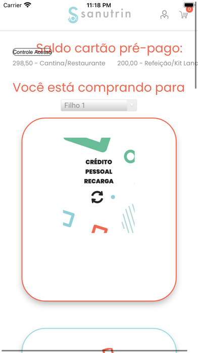 Sanutrin Aluno Screenshot