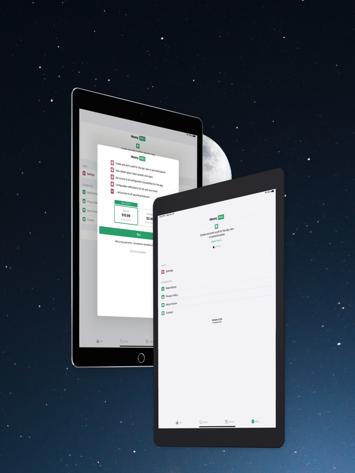 Moon Calendar - Moony