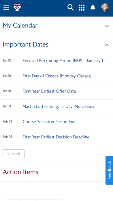 MyWharton App screenshot 2