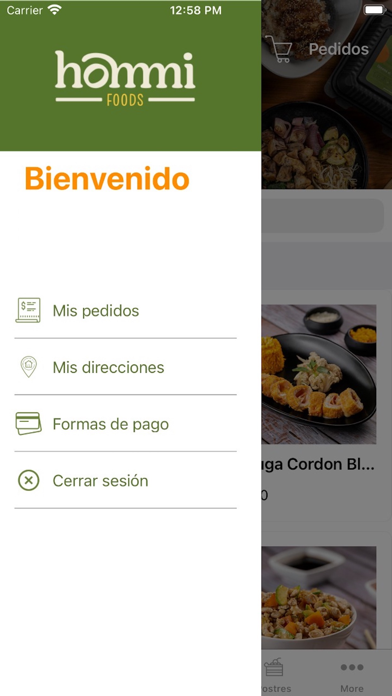 Hommi Foods Screenshot