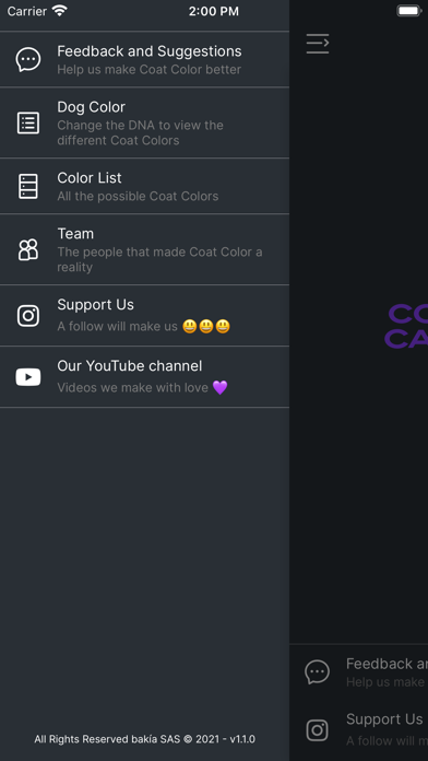 Coat Color Screenshot