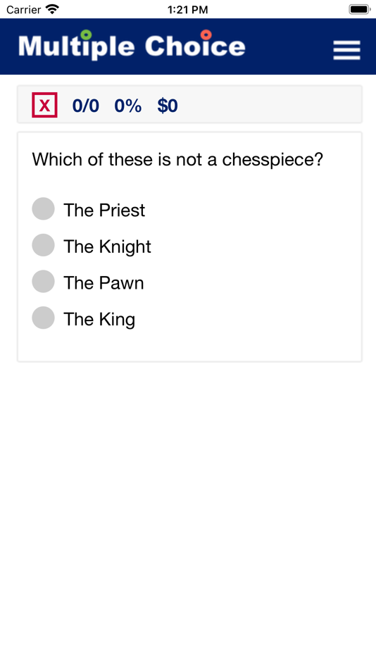 #5. Multiple Choice Questions (iOS) Podle: H Valeur