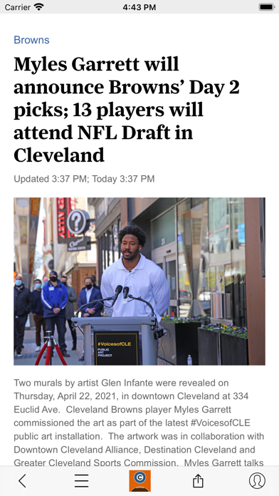 Browns News Screenshot