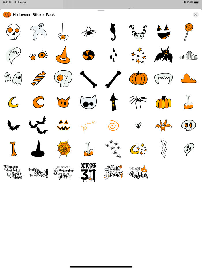 Halloween Night Party Stickers