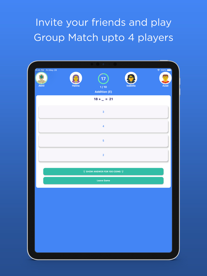Mathmax Maths Skill Game