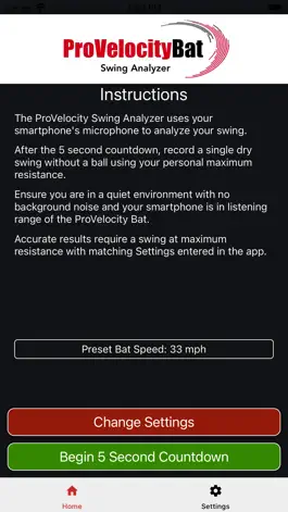 Game screenshot ProVelocity Bat Swing Analyzer apk