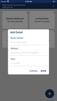 wifi home automation iphone screenshot 3