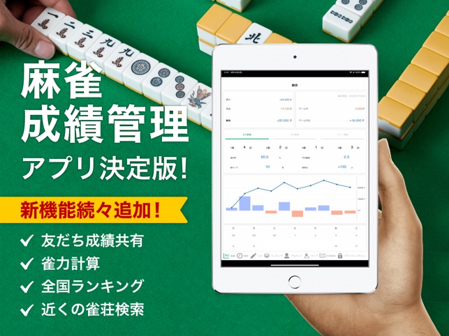 雀ログ 麻雀の成績 収支を記録する帳簿アプリ On The App Store