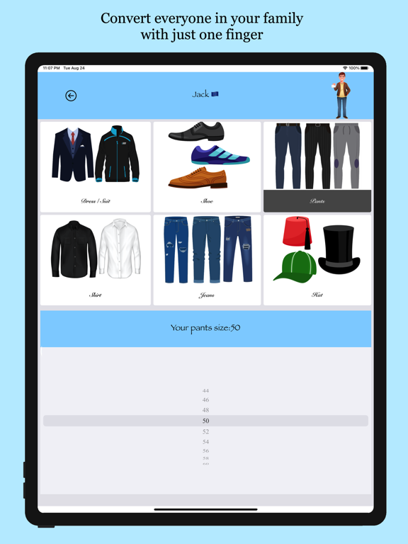 Screenshot #5 pour Smart Clothes Converter