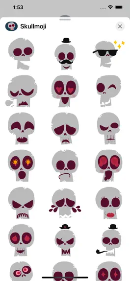 Game screenshot Skullmoji - Skull emojis apk