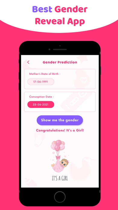 Baby Gender Reveal & Predictor Screenshot