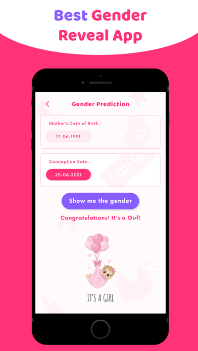 Screenshot #3 pour Baby Gender Reveal & Predictor