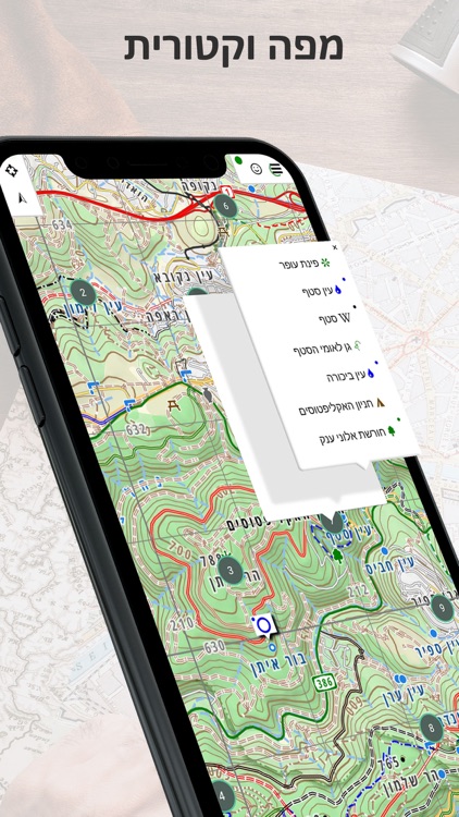 Israel Hiking Map